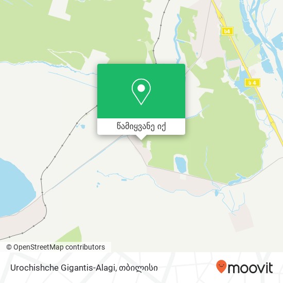 Urochishche Gigantis-Alagi რუკა