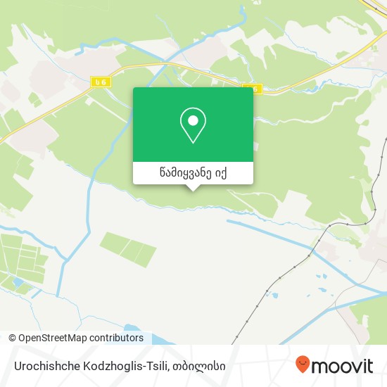 Urochishche Kodzhoglis-Tsili რუკა