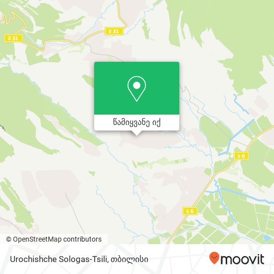 Urochishche Sologas-Tsili რუკა