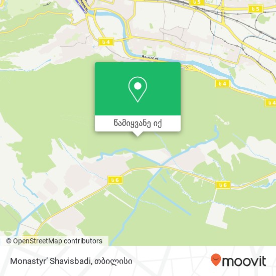 Monastyr’ Shavisbadi რუკა