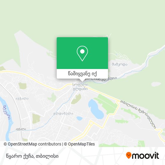 წყარო ქუჩა რუკა