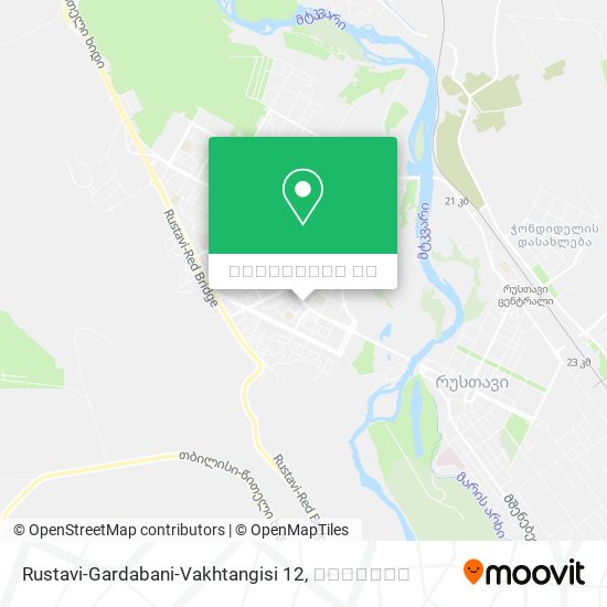 Rustavi-Gardabani-Vakhtangisi 12 რუკა