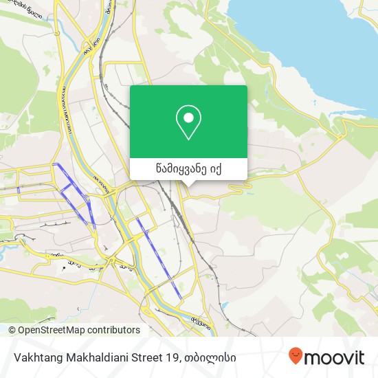 Vakhtang Makhaldiani Street 19 რუკა