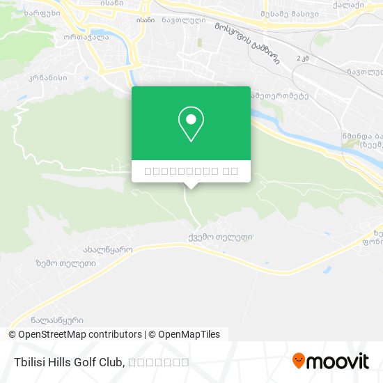Tbilisi Hills Golf Club რუკა
