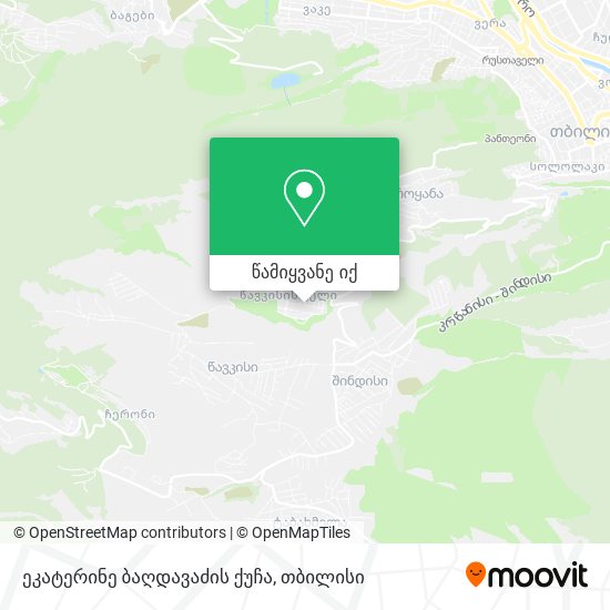 ეკატერინე ბაღდავაძის ქუჩა რუკა