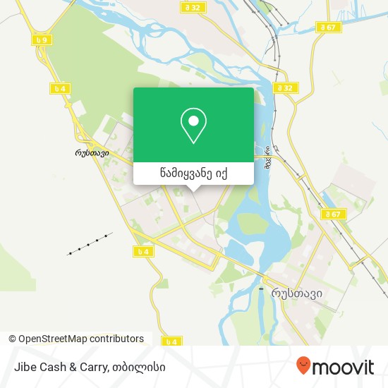 Jibe Cash & Carry რუკა