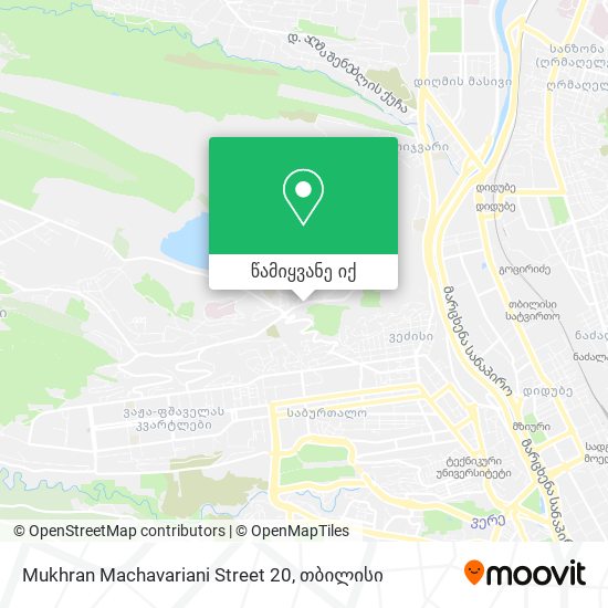 Mukhran Machavariani Street 20 რუკა