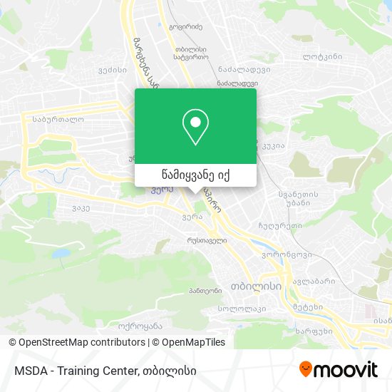 MSDA - Training Center რუკა