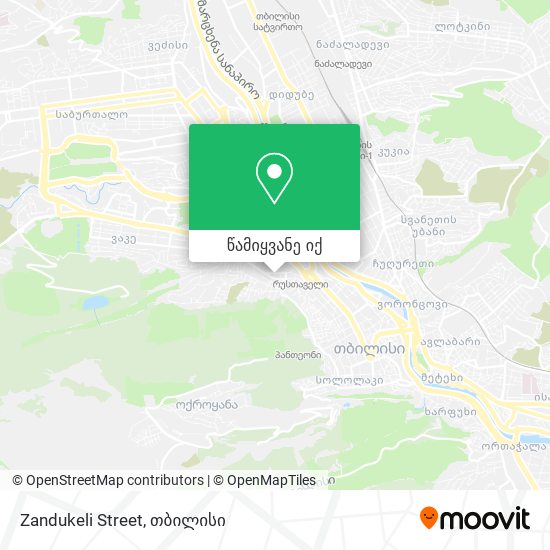 Zandukeli Street რუკა