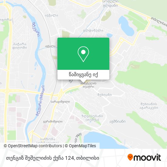 თენგიზ შეშელიძის ქუჩა 124 რუკა