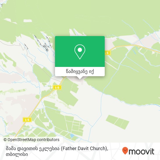 მამა დავითის ეკლესია (Father Davit Church) რუკა