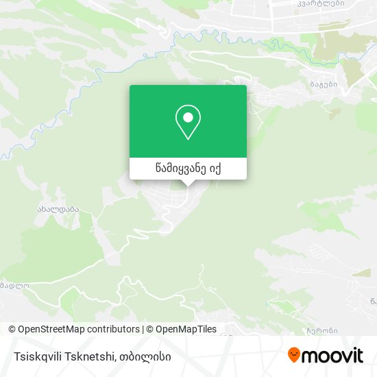 Tsiskqvili Tsknetshi რუკა