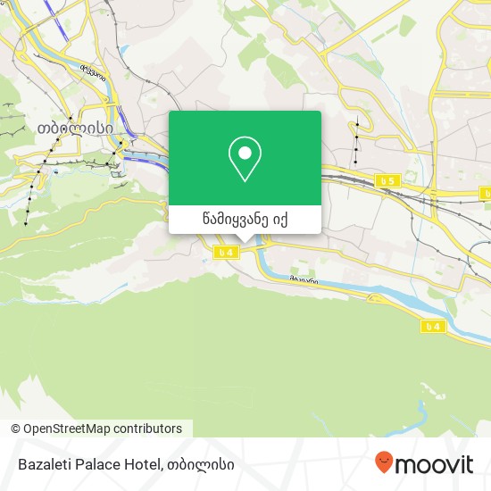Bazaleti Palace Hotel რუკა