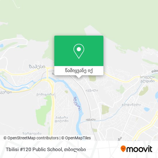 Tbilisi #120 Public School რუკა