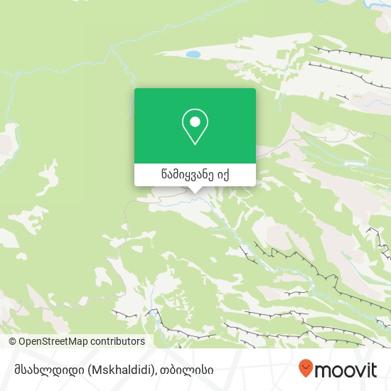 მსახლდიდი (Mskhaldidi) რუკა