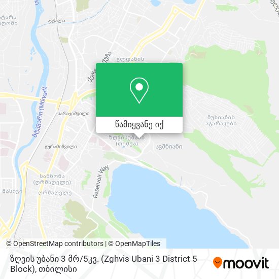 ზღვის უბანი 3 მრ / 5კვ. (Zghvis Ubani 3 District 5 Block) რუკა