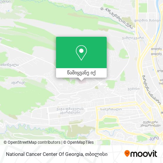 National Cancer Center Of Georgia რუკა