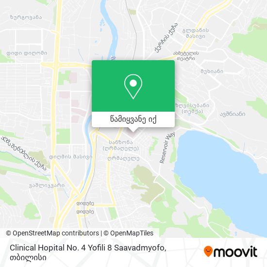 Clinical Hopital No. 4 Yofili 8 Saavadmyofo რუკა