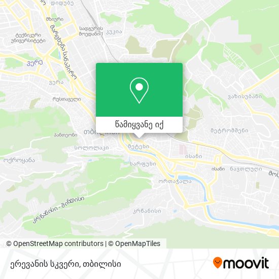 ერევანის სკვერი რუკა