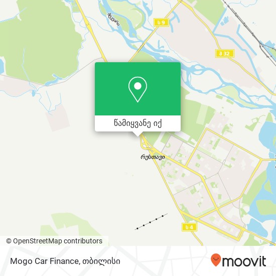 Mogo Car Finance რუკა
