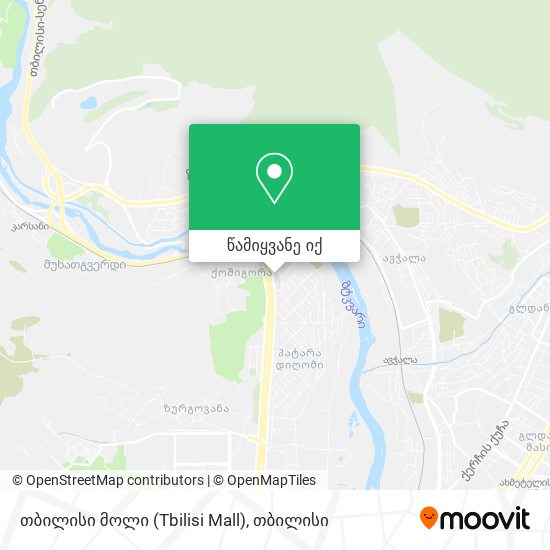 თბილისი მოლი (Tbilisi Mall) რუკა