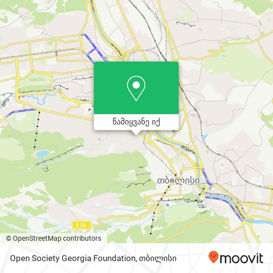 Open Society Georgia Foundation რუკა