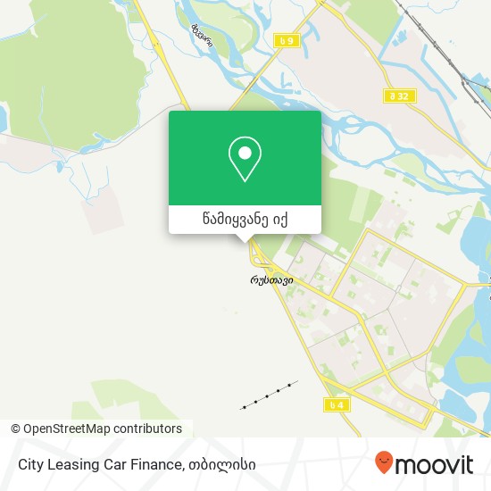 City Leasing Car Finance რუკა