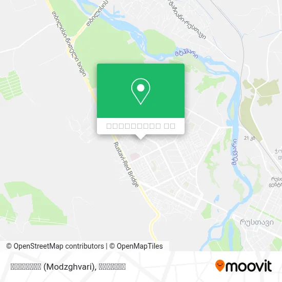 მოძღვარი (Modzghvari) რუკა