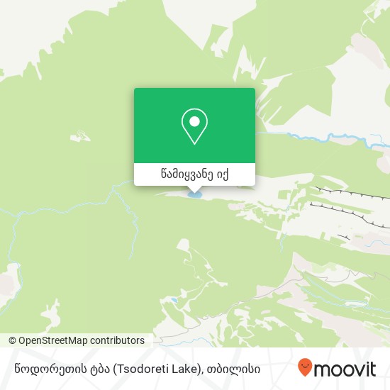 წოდორეთის ტბა (Tsodoreti Lake) რუკა