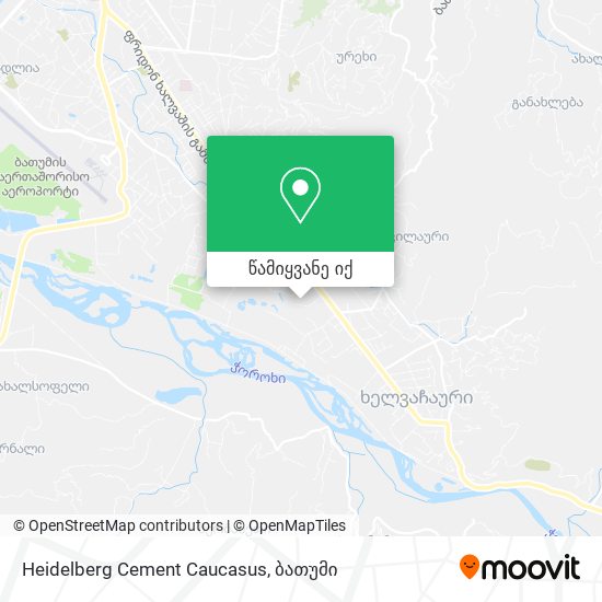 Heidelberg Cement Caucasus რუკა