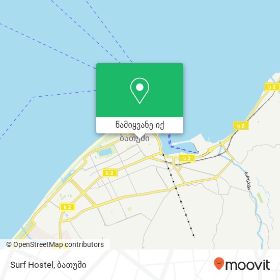 Surf Hostel რუკა