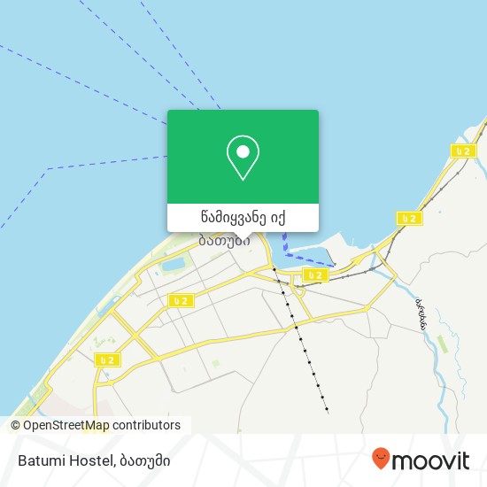 Batumi Hostel რუკა