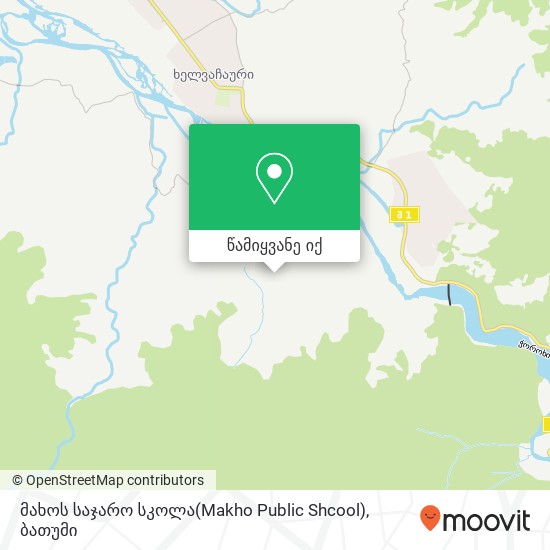 მახოს საჯარო სკოლა(Makho Public Shcool) რუკა