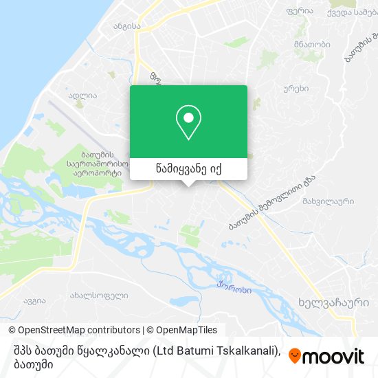 შპს ბათუმი წყალკანალი (Ltd Batumi Tskalkanali) რუკა