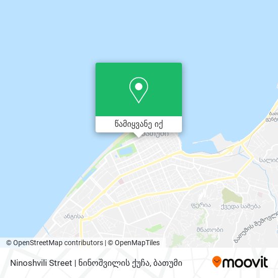 Ninoshvili Street | ნინოშვილის ქუჩა რუკა