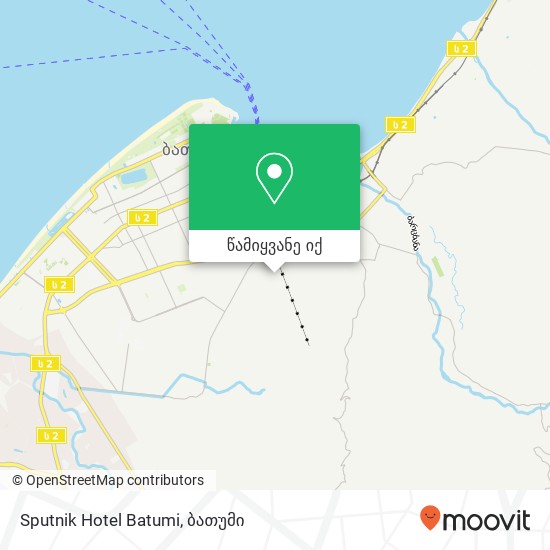 Sputnik Hotel Batumi რუკა