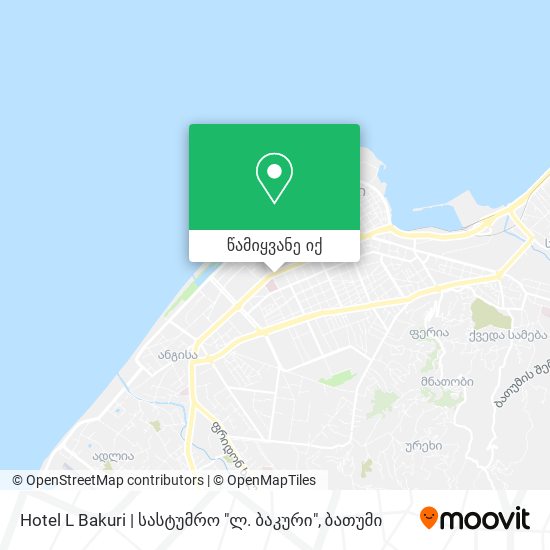 Hotel L Bakuri | სასტუმრო "ლ. ბაკური" რუკა
