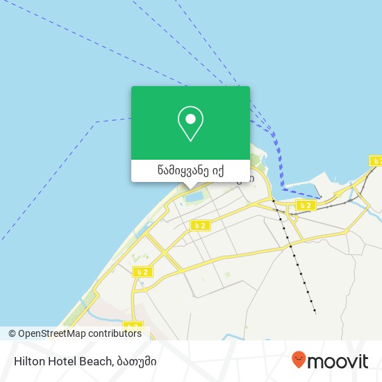 Hilton Hotel Beach რუკა