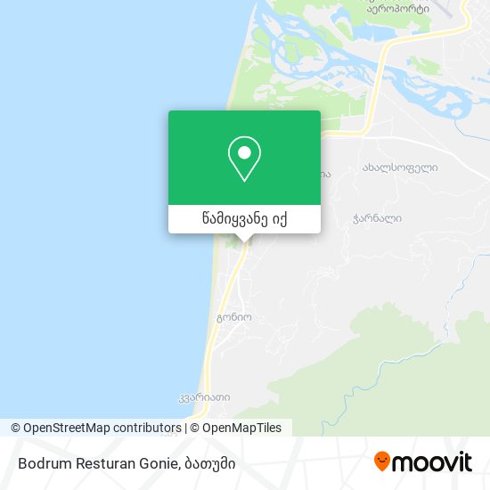 Bodrum Resturan Gonie რუკა