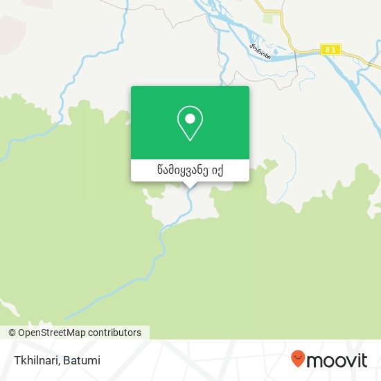 Tkhilnari რუკა