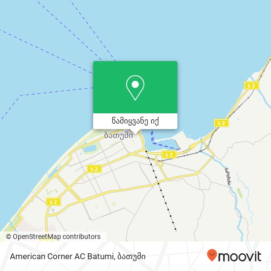American Corner AC Batumi რუკა