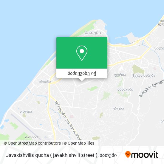 Javaxishvilis qucha ( javakhishvili street ) რუკა
