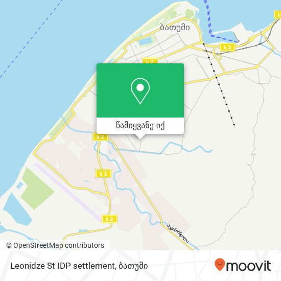 Leonidze St IDP settlement რუკა