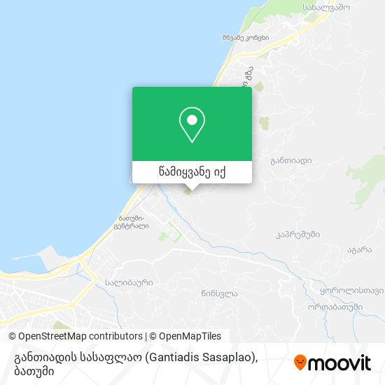 განთიადის სასაფლაო (Gantiadis Sasaplao) რუკა