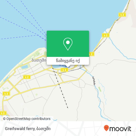 Greifswald ferry რუკა