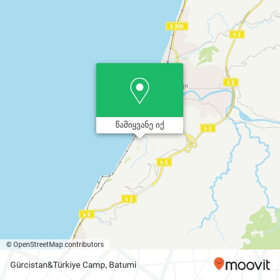 Gürcistan&Türkiye Camp რუკა
