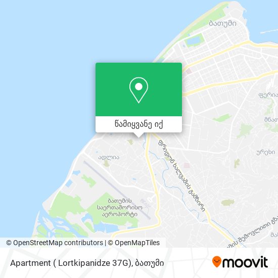 Apartment ( Lortkipanidze 37G) რუკა