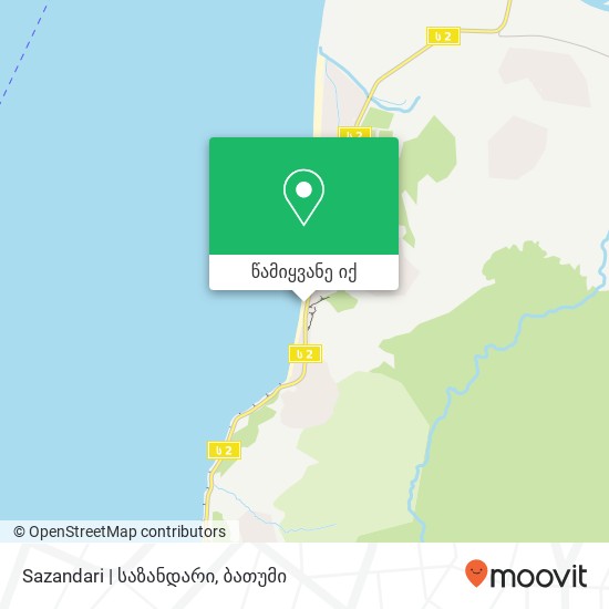 Sazandari | საზანდარი რუკა