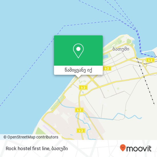 Rock hostel first line რუკა