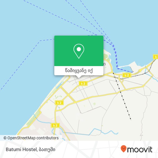 Batumi Hostel რუკა